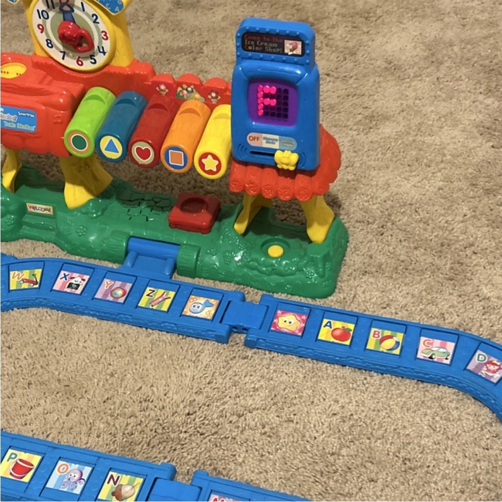 Colorful Learning Train Toy with Interactive Features